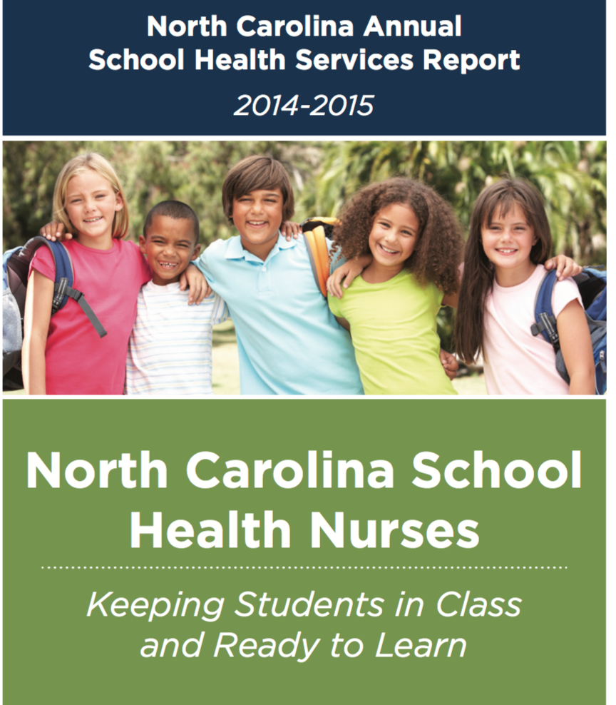 North Carolina School Health Services Report 2014-2015 cover